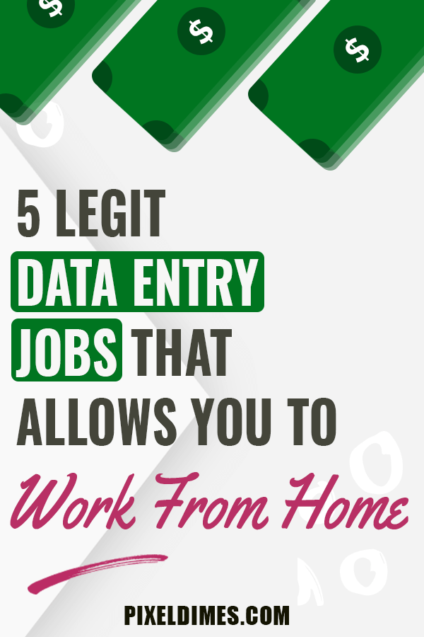 5 Legit Data Entry Jobs That Allows You To Work From Home ...