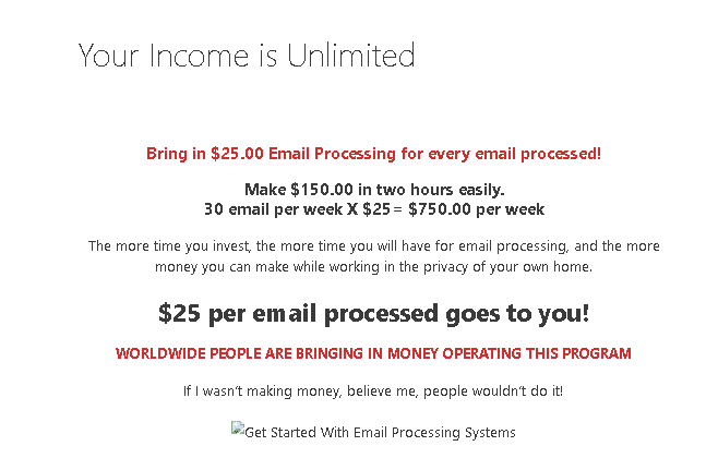 Email Processing 4 Cash Review