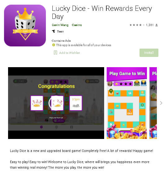 Lucky Dice App Review