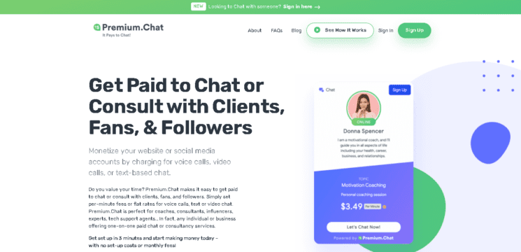 Get paid by chatting